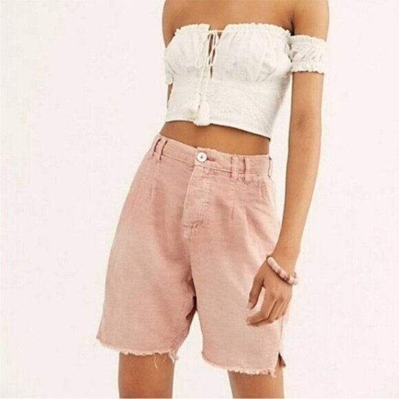 Free People Women’s Utility Braided Rose Shorts - Size 2 - Picture 5 of 5
